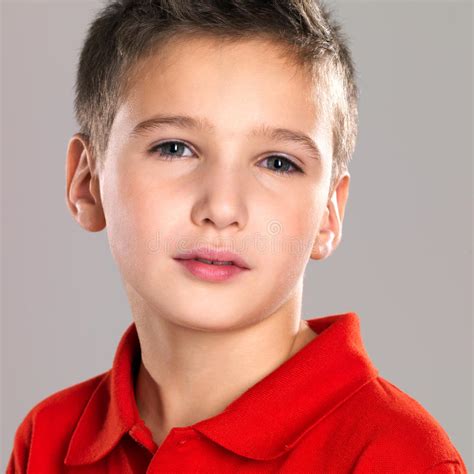 Portrait Of Adorable Young Beautiful Boy Stock Photo