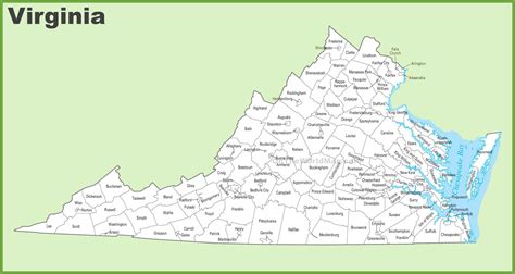 Map Virginia By County Get Latest Map Update