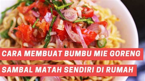Video ini menjelaskan resep dan cara membuat sambal goreng kentang ati ampela yang enak. Cara membuat bumbu mie goreng sambal matah asli pedas ...