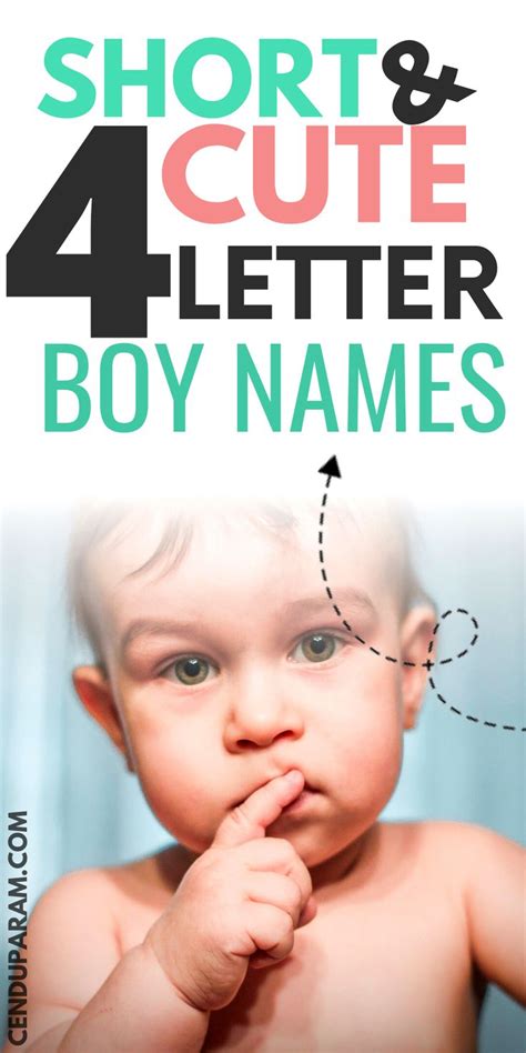 Popular baby boy names that begin with c ; 4 Letter Boy Names - Cenzerely Yours in 2020 | Short boy ...