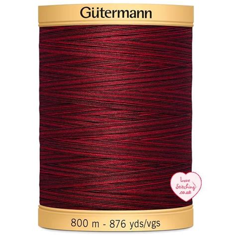 Gutermann Natural Cotton Variegated Thread 800m 9959 Love Stitching
