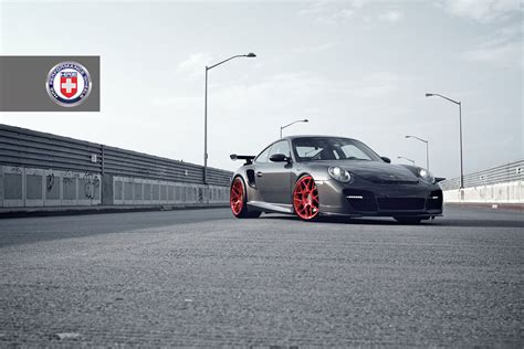 The Amazo Effect Low Porsche 997 Turbo On Red Hre P40sc Wheels