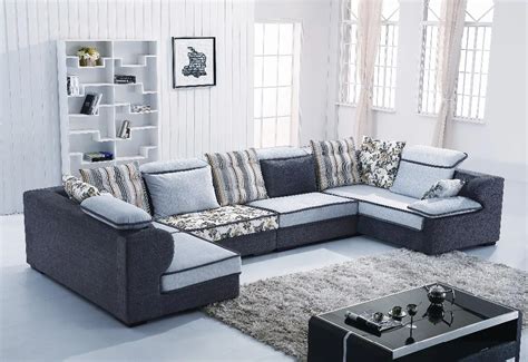 Home Australia U Shape Sectional Fabric Sofa B1011 Living Room L
