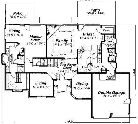 House Plan 80232 European Style With 3119 Sq Ft 3 Bed 2 Bath 1