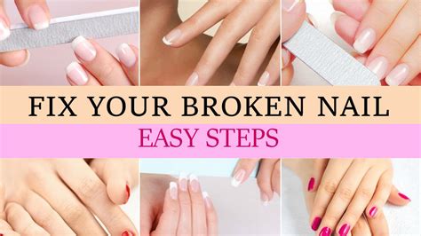 How To Fix A Broken Nail Easy Broken Nail Repair Youtube