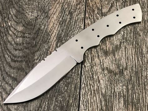 Ash B 723s Handmade Hunting Skinner Bushcraft Knife Blanks 440c Steel 8