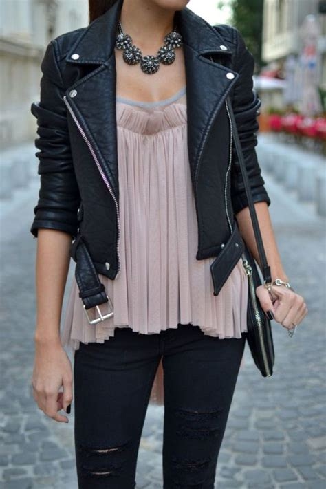 Leather Jacket Outfits Ways To Style A Leather Jacket