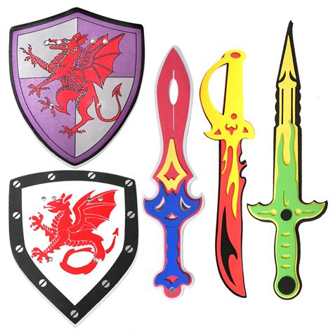 Buy Mlcnlesfoam Shield Weapons Toy For Kids 5 Pack Soft Foam S Toys