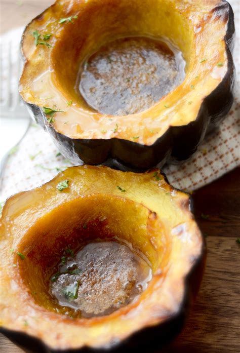 Baked Acorn Squash With Brown Sugar And Butter Recipe Diaries