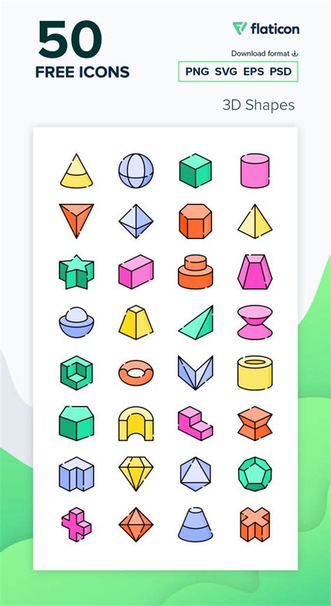 50 Free Vector Icons Of 3d Shapes Designed By Freepik Vector Free