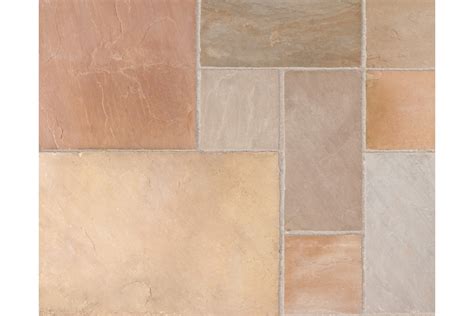 Marshalls Indian Sandstone Project Pack Buff Multi 2093m2 Travis Perkins