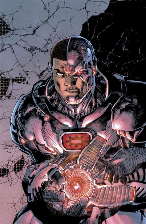 Justice League 5 Cyborg Variant Textless By Jim Lee Scott Williams