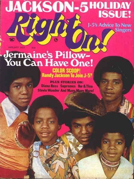 Right On Magazine Covers Jackson Five 1972 Magazine Cover Jackson