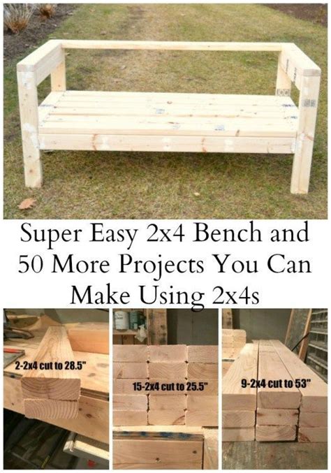 Save $, diy purchase is for a pdf downloadable detail plan to build a pool bench. Easiest 2x4 Bench Plans Ever | Diy wood projects, Diy ...