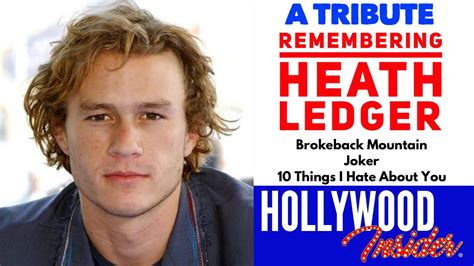 Remembering Heath Ledger A Tribute To The Legendary Actorsuperstar