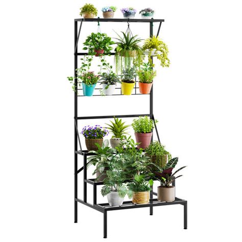 Arlmont And Co Hoover 4 Arm Hanging Basket Plant Stand And Reviews Wayfair