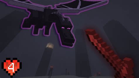 i fought the ender dragon in minecraft hardcore [4] youtube