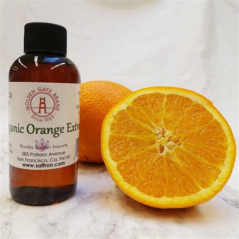 Organic Orange Extract 4 Oz Vanilla Saffron Imports