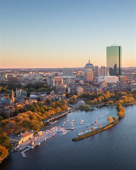 Boston Charles River Aerial Photography Downtown Toby Harriman