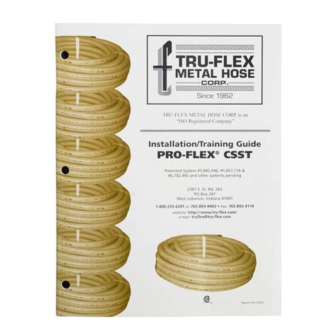 Pro Flex Pro Flex Csst Installationtraining Guide Plumbing Book Lowes