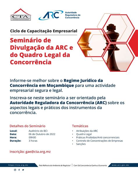 Arc Autoridade Reguladora Da Concorrência On Linkedin Seminário Sobre Aspectos Legais E