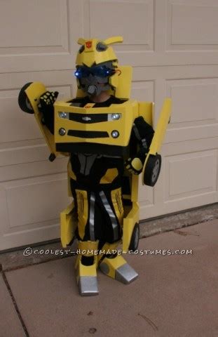 Awesome Homemade Transforming Bumblebee Transformer Halloween Costume