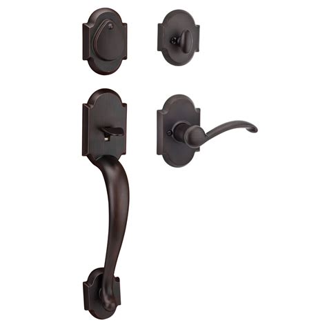 Kwikset 98001 379 Venetian Bronze Austin Single Cylinder Handleset With