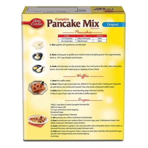 Betty Crocker Pancake Mix Recipe