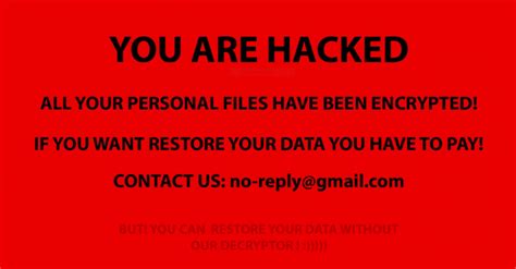 “you are hacked” ransom virus remove it and restore data