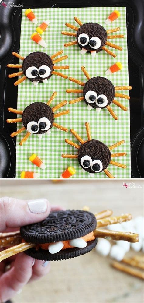 How To Diy Sandwich Cookie Spiders Fun Diys Halloween Crafts