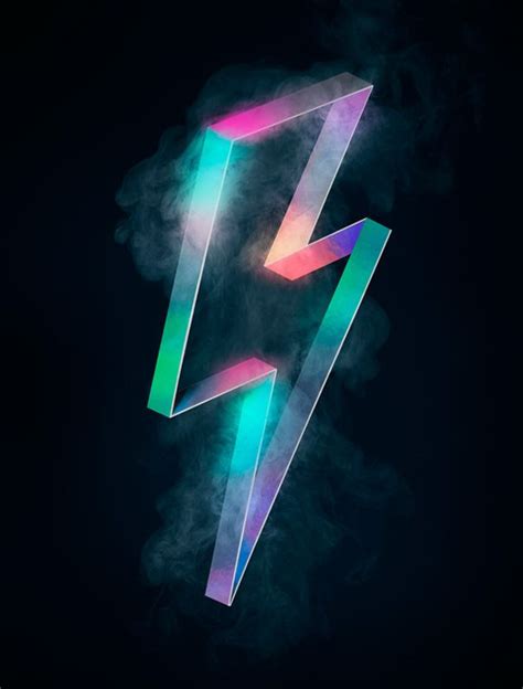 Lightning Bolt Tom Ashton Booth Retro Graphic Design Lightening
