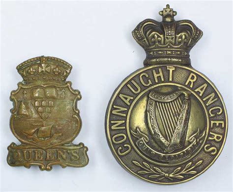 1880 1980 Large Collection Of Irish Regimental Badges At Whytes