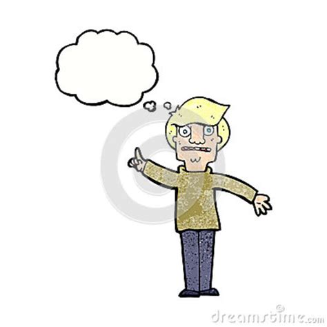 Cartoon Man Asking Question With Thought Bubble Stock Illustration Illustration Of Answering