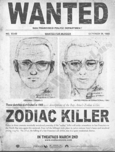 The zodiac killer (or simply zodiac or the zodiac) is the pseudonym of an american serial killer who operated in northern california from at least the late 1960s to the early 1970s. 13 Infamous Cold Cases