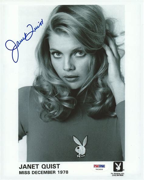 Janet Quist Signed Playboy X Photo Psa Dna Coa Official Playmate