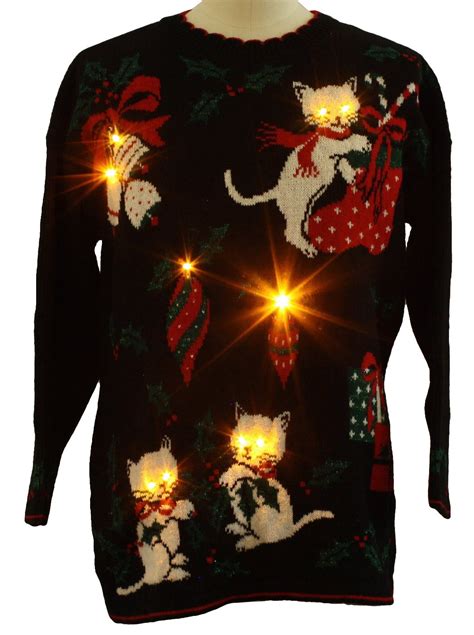 20 Ugly Christmas Sweaters Featuring Cats With Which To Dazzle At