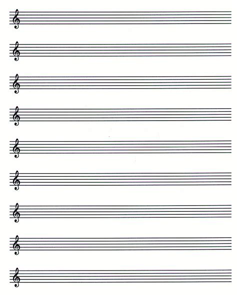 Printable Blank Music Sheets Pdf