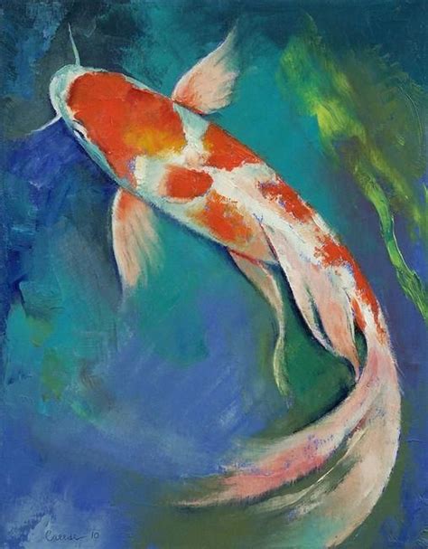 Koifishinformation Koi Malerei Aquarell Koi Fisch Zeichnung