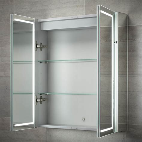 Sensio Sonnet Illuminated Led Double Door Mirror Cabinet 600 X 700mm