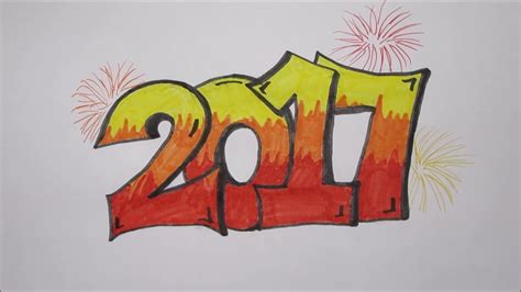 Graffiti 2017 Tekenen Gelukkig Nieuwjaar Youtube