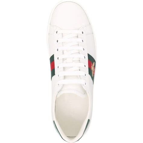 Gucci New Ace Bee Embroidered Leather Trainers 51085 Rsd Liked On