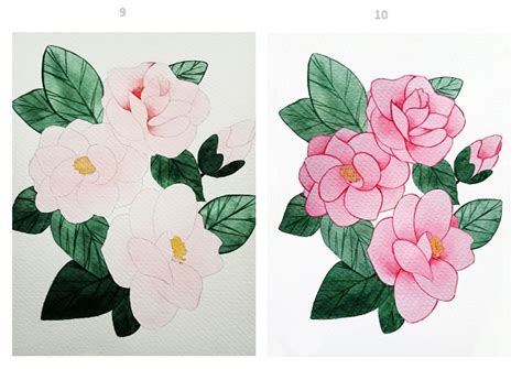 How To Draw Camellias In Just A Few Easy Steps Drawing Flowers