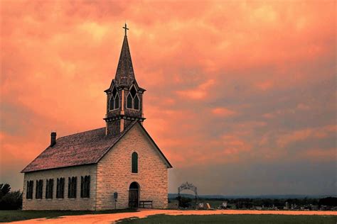 Chapel At Sunset