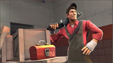 An Animated Man In Overalls Holding A Coffee Cup