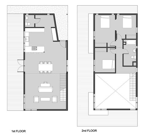 Simple Villa Architecture Plan 2 Bedroom Apartment House Plans The