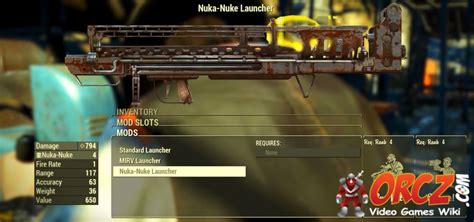 Fallout Nuka Nuke Launcher Orcz The Video Games Wiki