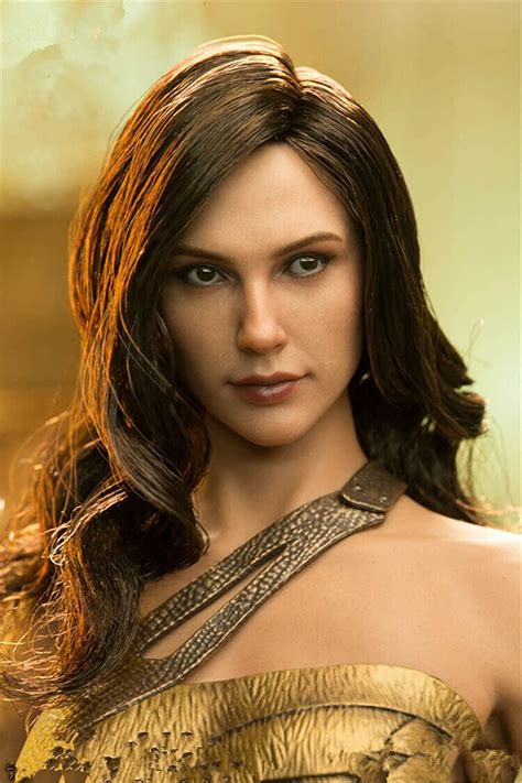 Roofworld 16 Scale Female Head Sculpt Gal Gadot European Beauty Head Carved For 12 Inches