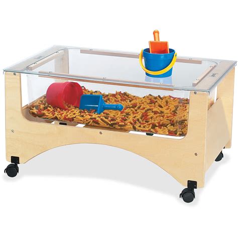 Jonti Craft Rainbow Accents Toddler See Thru Sensory Table