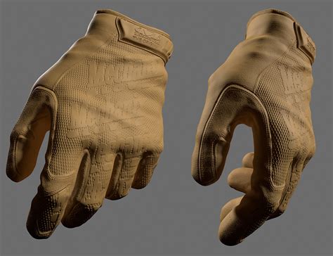 Military Gloves Hp Zbrush File 3d Model Cgtrader