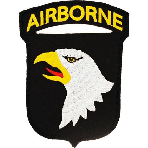 An Airborne Eagle Patch With The Words Airborne On Its Back Side
